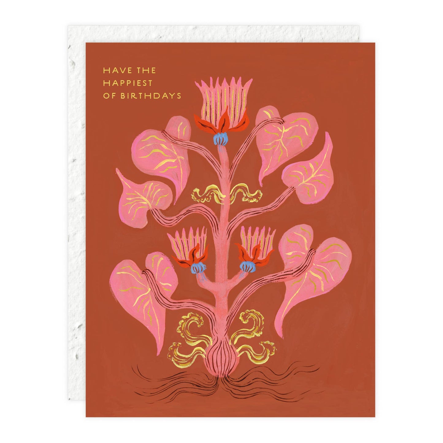 Heart of Flowers Birthday Card