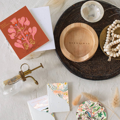 Heart of Flowers Birthday Card