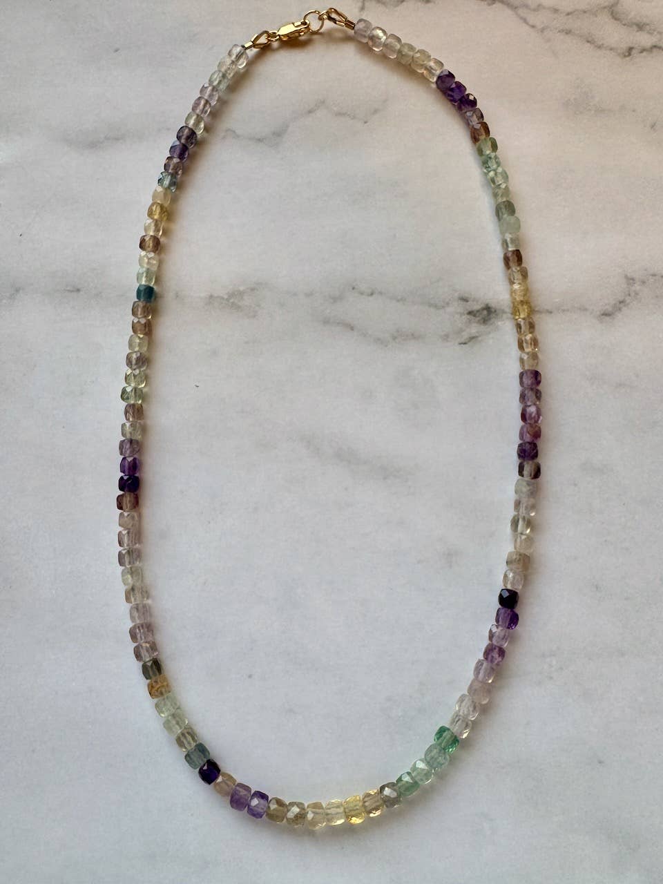 Lillian Natural Gemstone Necklace | Fluorite
