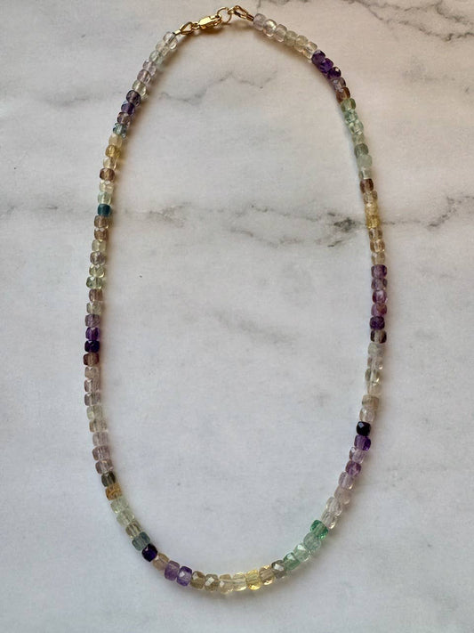 Lillian Natural Gemstone Necklace | Fluorite