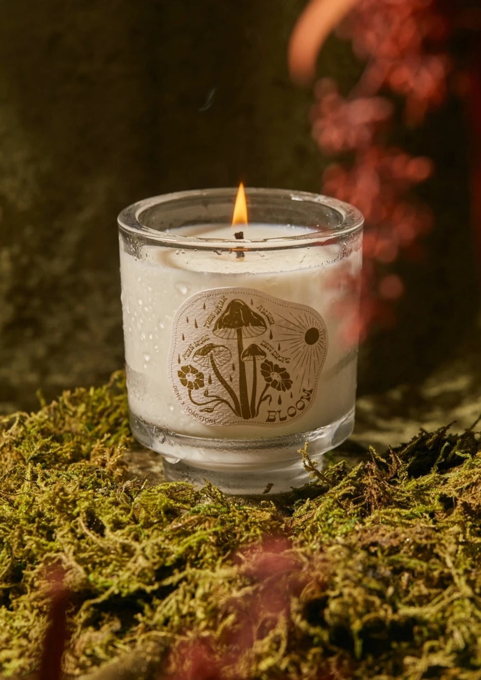 Retro Glass Candle | Bloom
