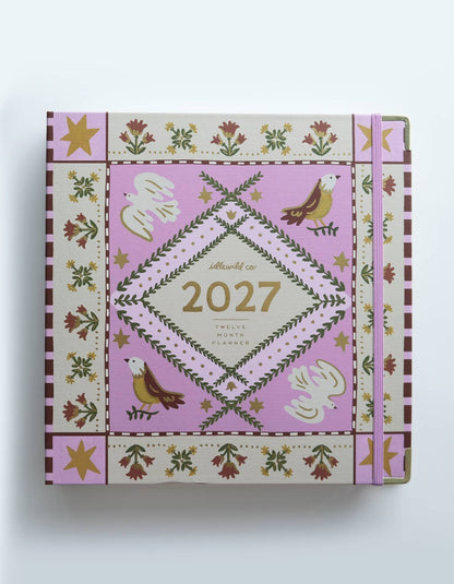 2027 Binder Planner | Folk Art Print