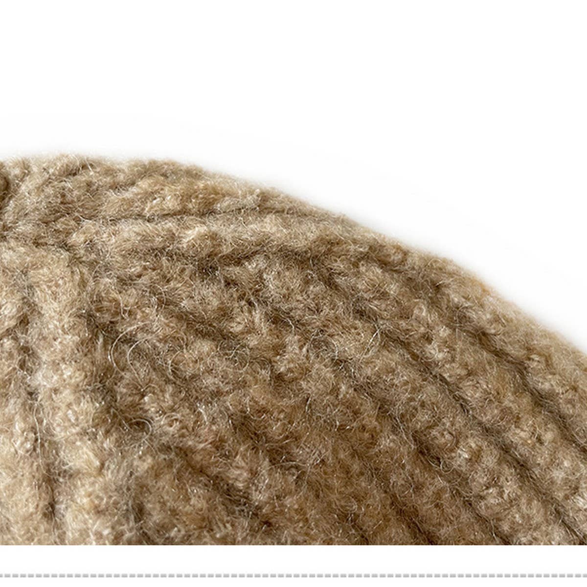 Solid Knit Beanie | Beige