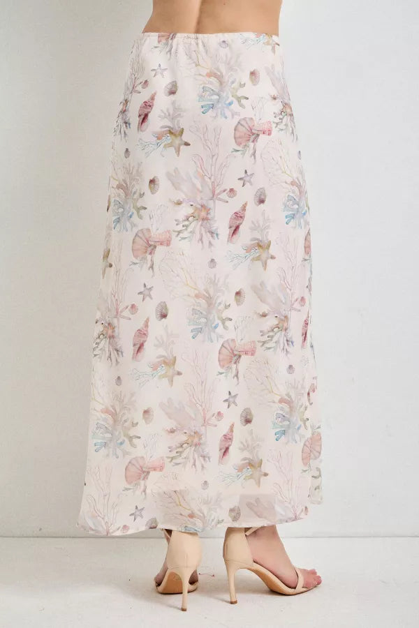Coral Reef Midi Skirt