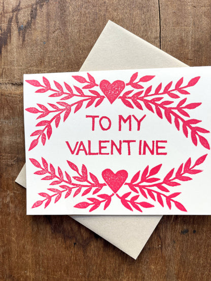 To My Valentine Vine Card