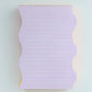 Wavy Shaped Pad | Lilac + Tangerine