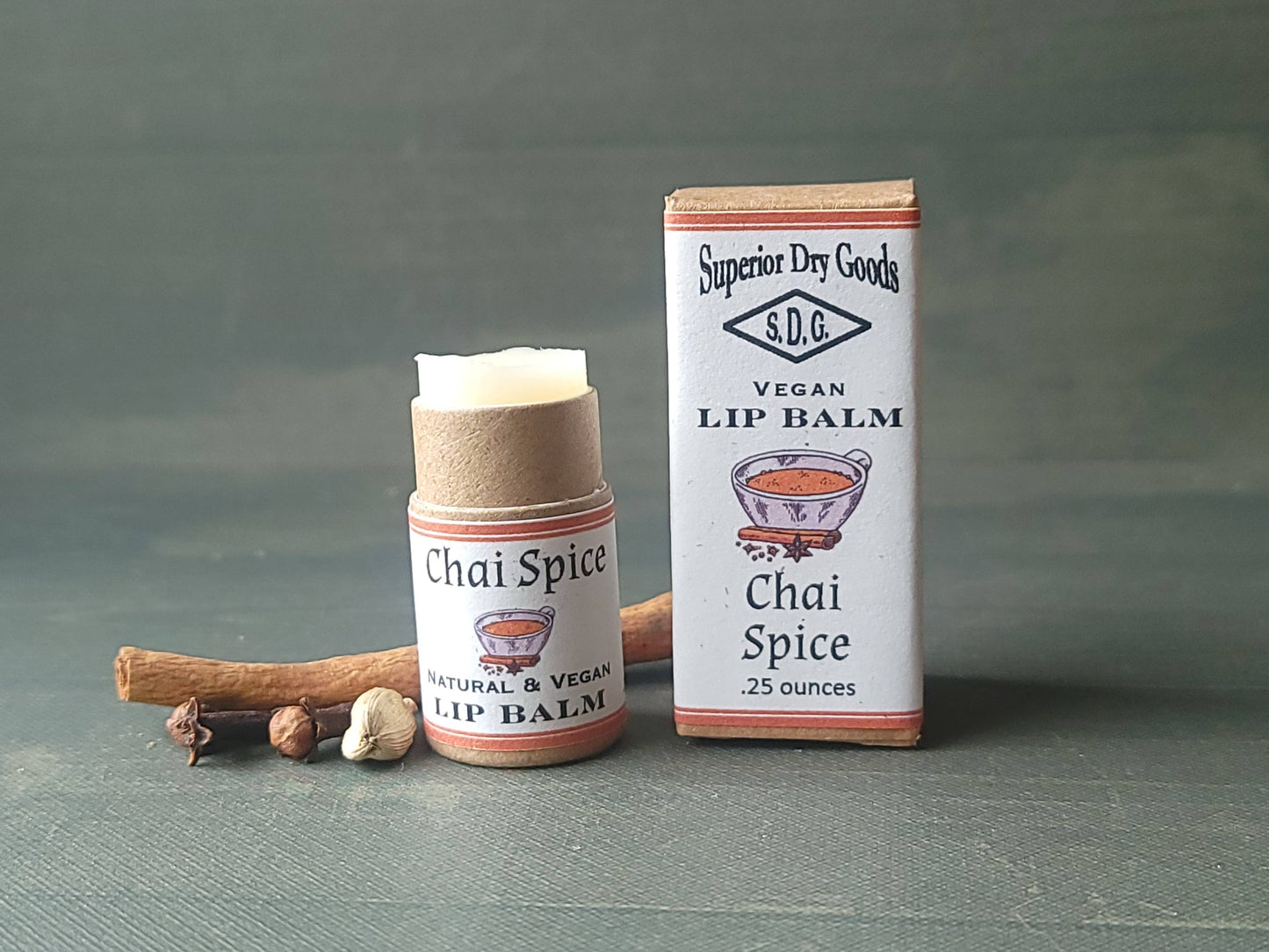 Chai Spice Lip Balm | Paperboard Tube