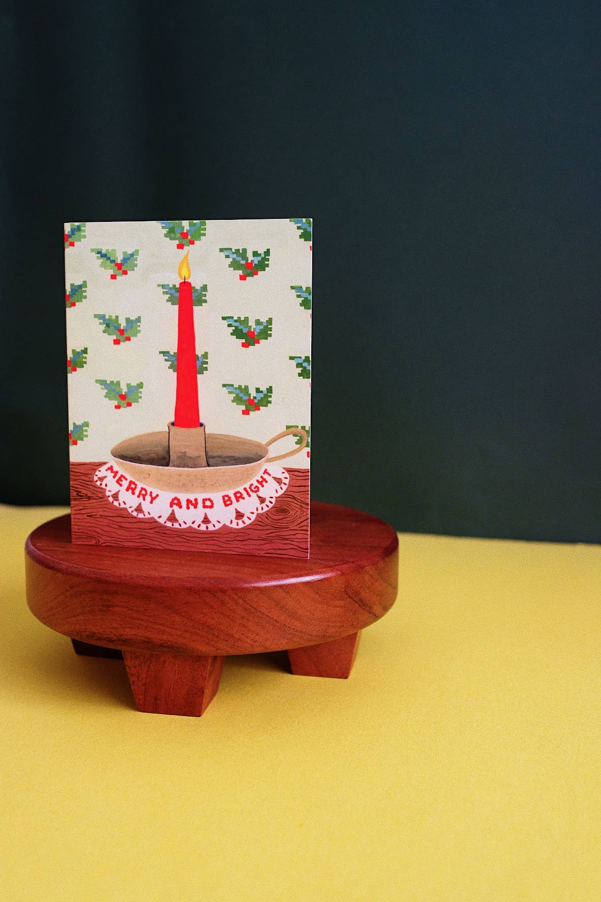 Merry and Bright Candle Card