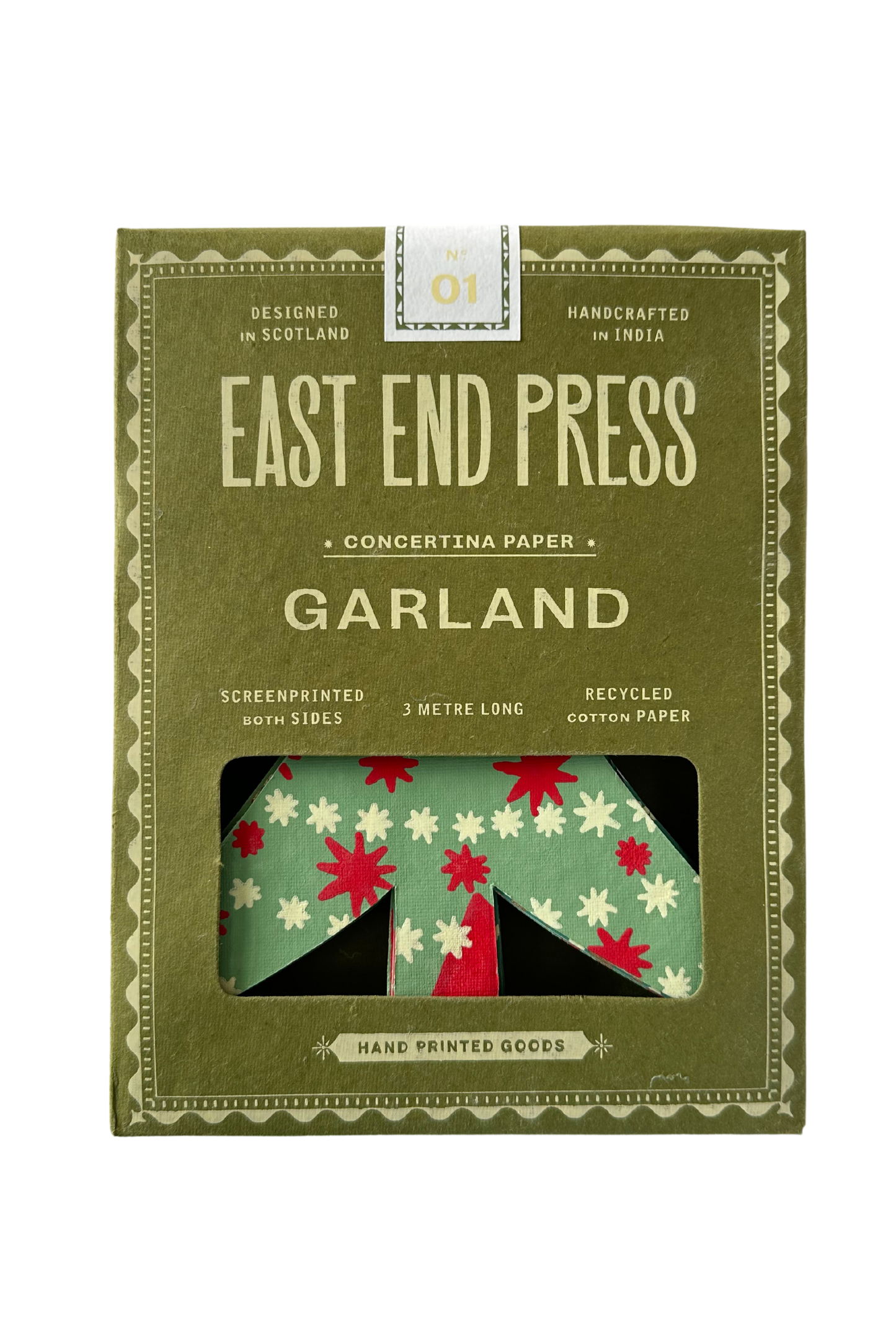 Christmas Trees Concertina Garland