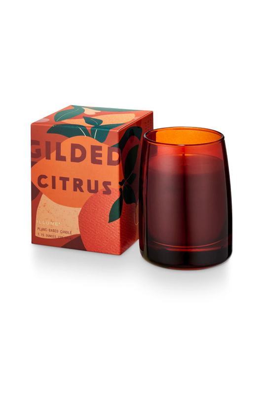 Gilded Citrus Boxed Glass Candle