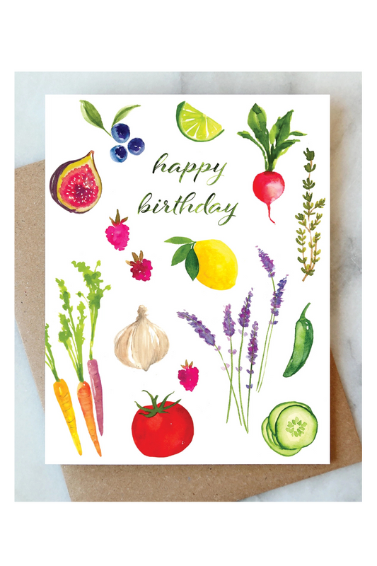 Garden Birthday Card