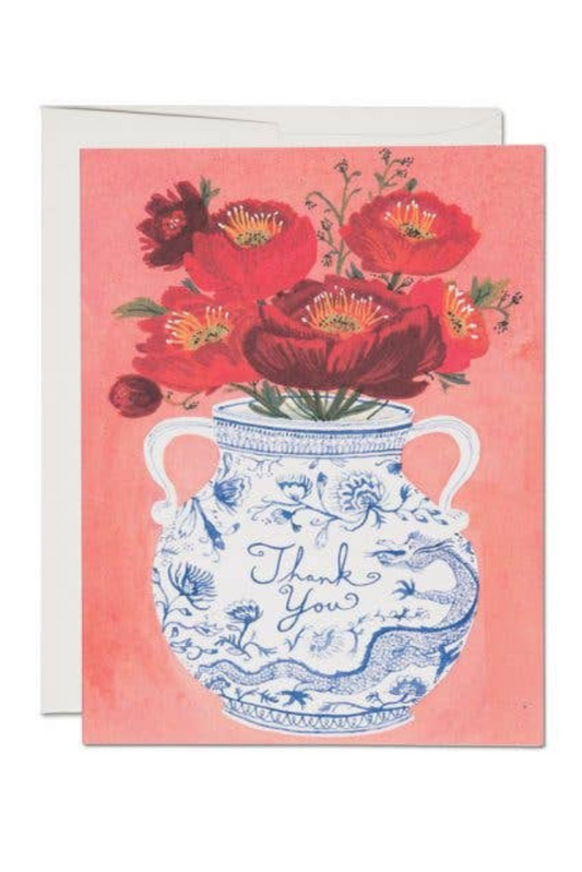 Dragon Vase Thank You Card