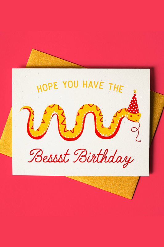 Bessst Birthday Snake Card