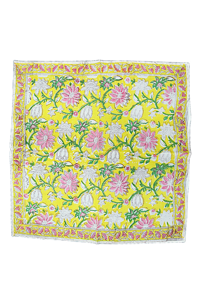 Kalamkari Cotton Bandana | Pink Lemonade