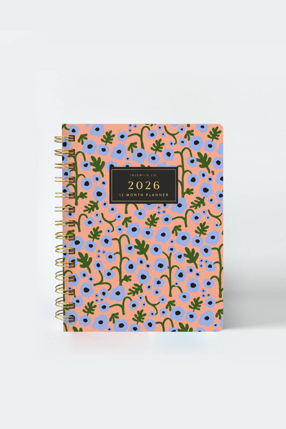 2026 Pocket Size Planner | Coral Floral