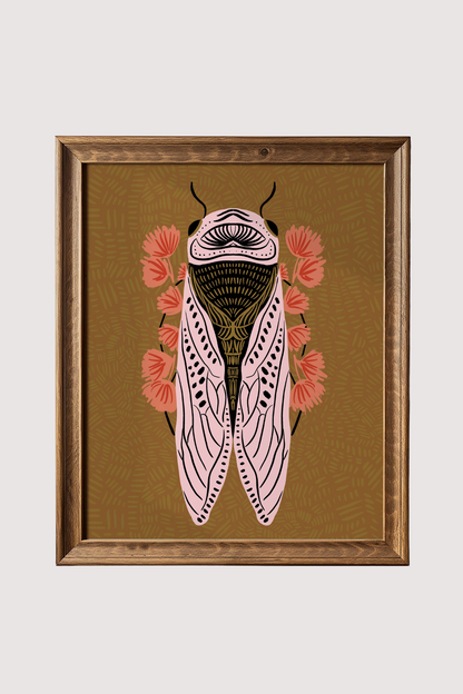 Cicada Art Print | 8 x 10
