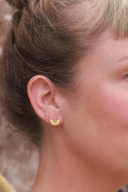 Sunset Stud Earrings | Crystal