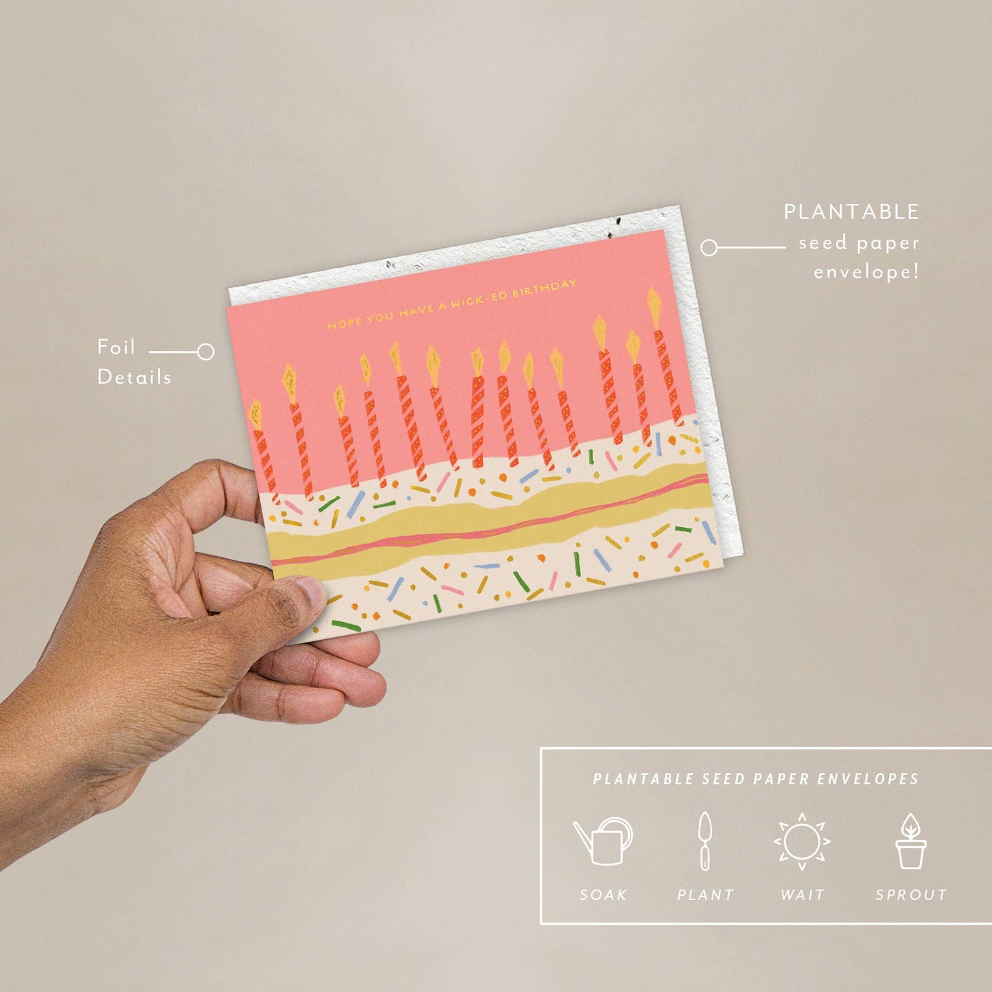 Candle Wishes Birthday Card