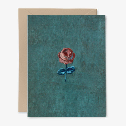 A Single Rose Card