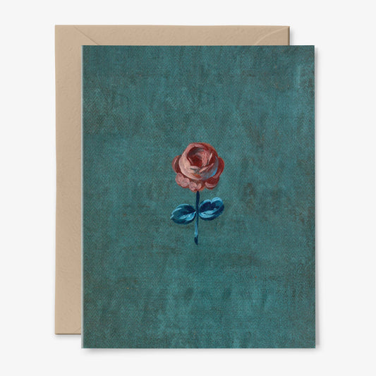 A Single Rose Card