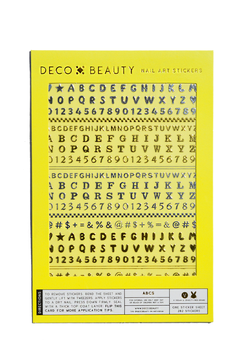 Nail Art Stickers | ABCs