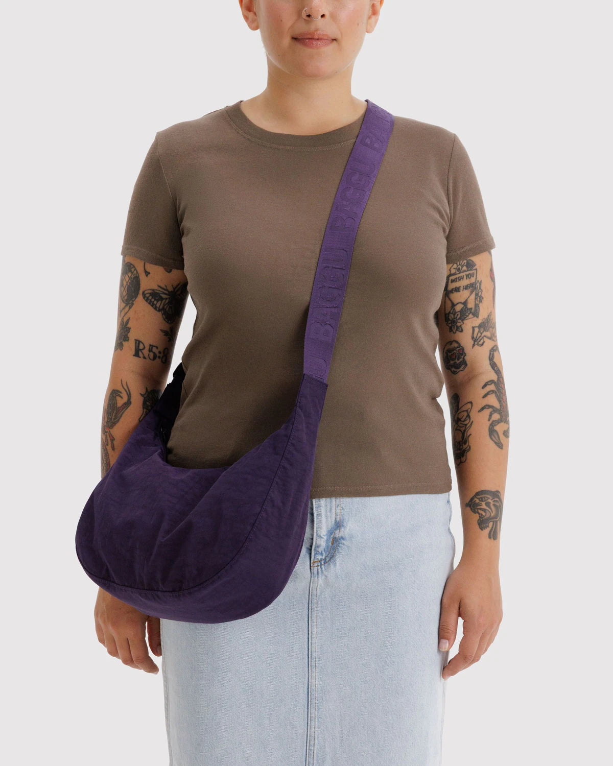 Medium Crescent Bag | Fig