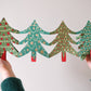 Christmas Trees Concertina Garland