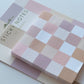 Nude Checks Die-Cut Sticky Note Pad