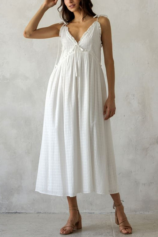 Seaside Cotton Midi Dress