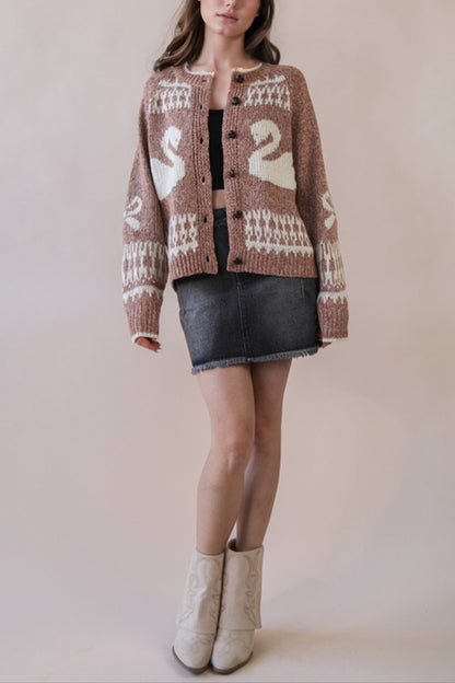 You're The Swan For Me Cardigan