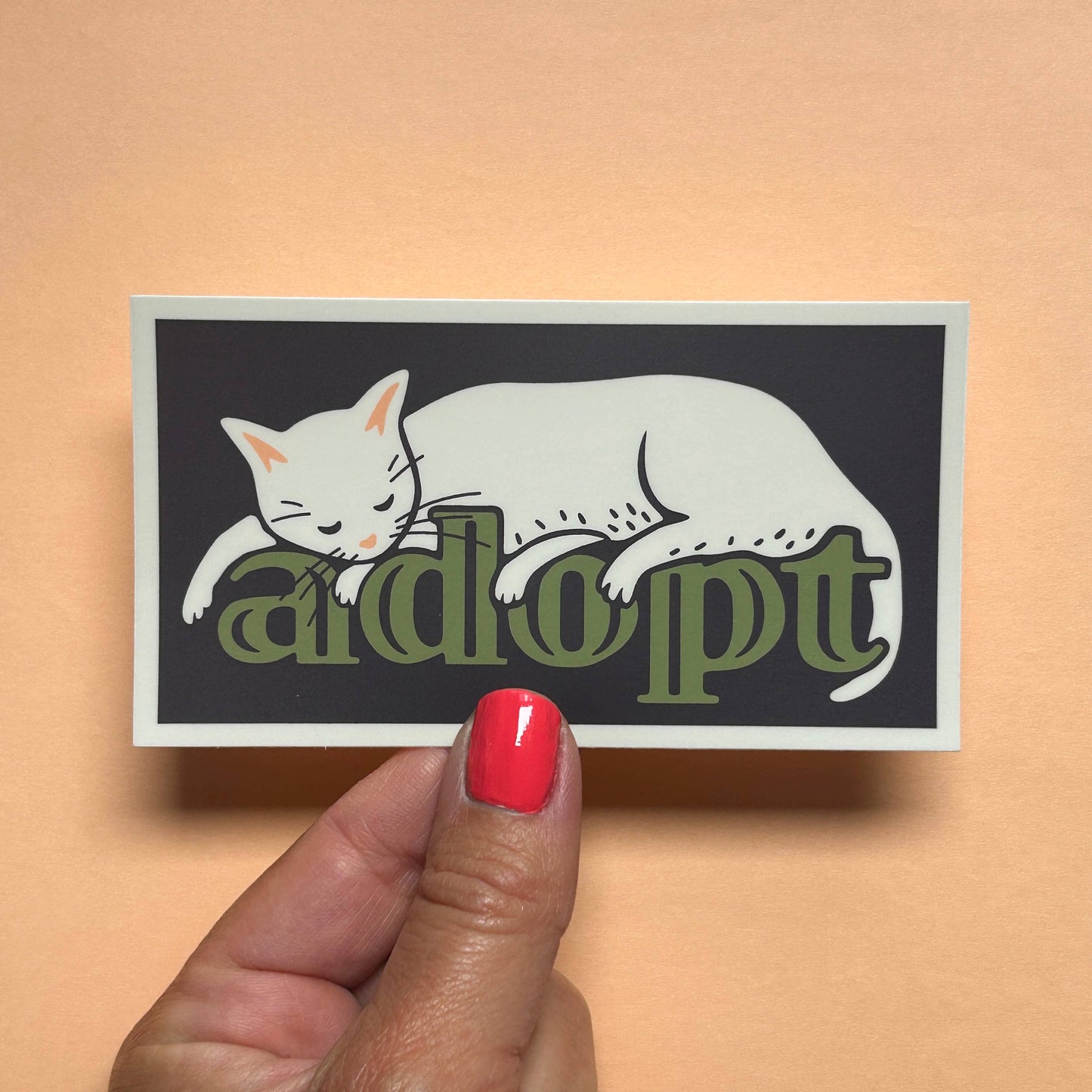 Animal Adoption Cat Sticker