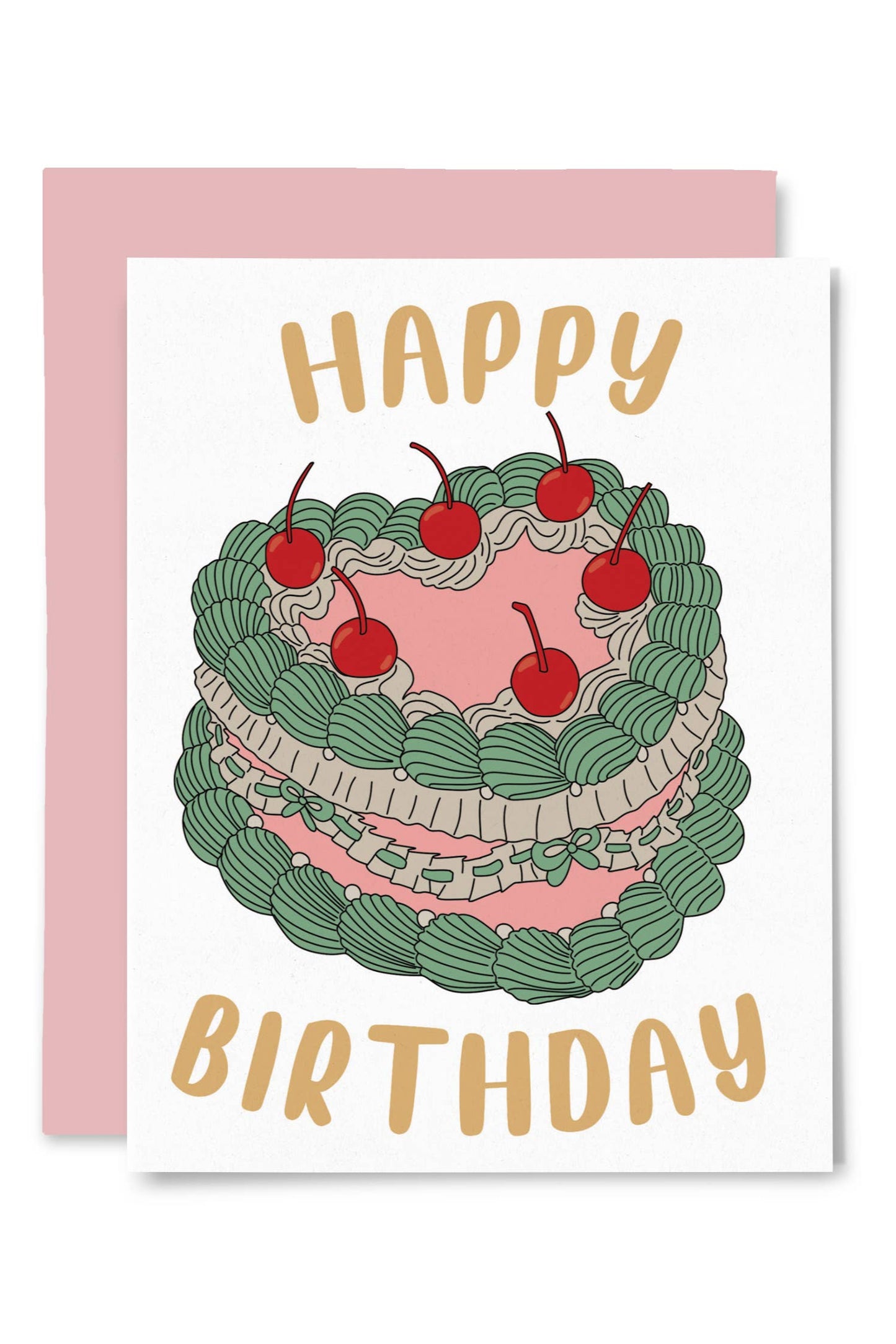 Cherries on Top Birthday Cake Card