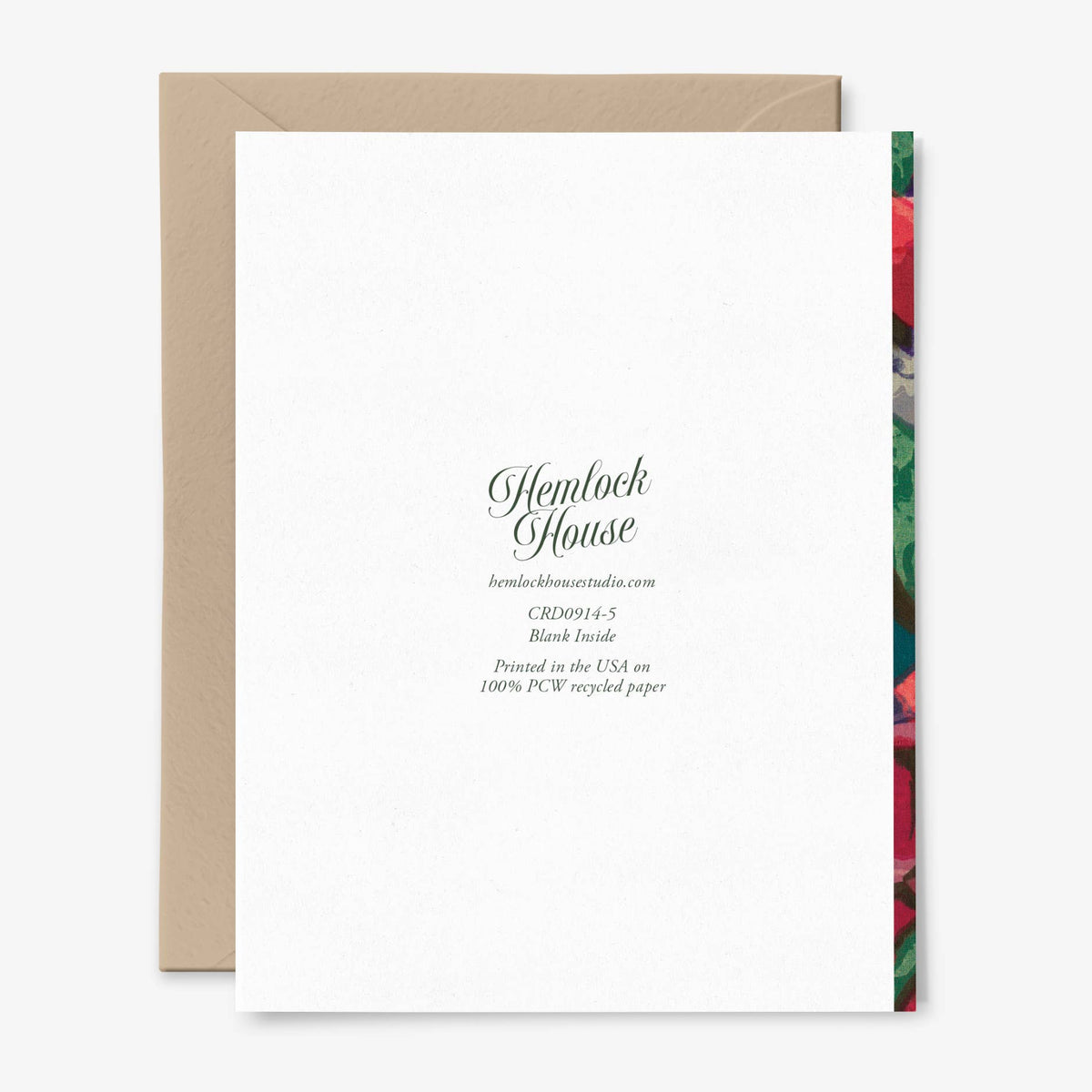Painterly Flowers Blank Card