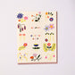 Grid Flower Doodles Birthday Card