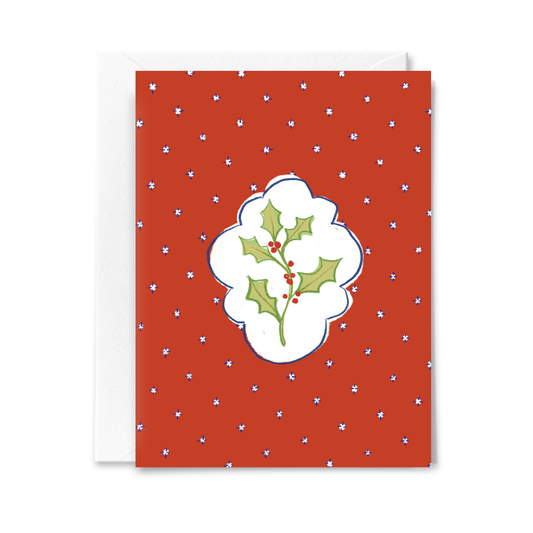 Holly Holiday Card
