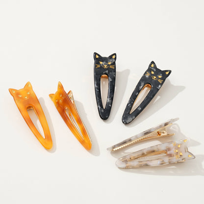 Cat Face Hair Clip | Set of 2