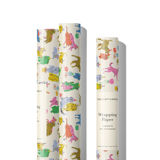 Puppy Party Rolled Gift Wrap
