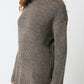 Fuzzy Turtleneck Sweater | Dark Grey