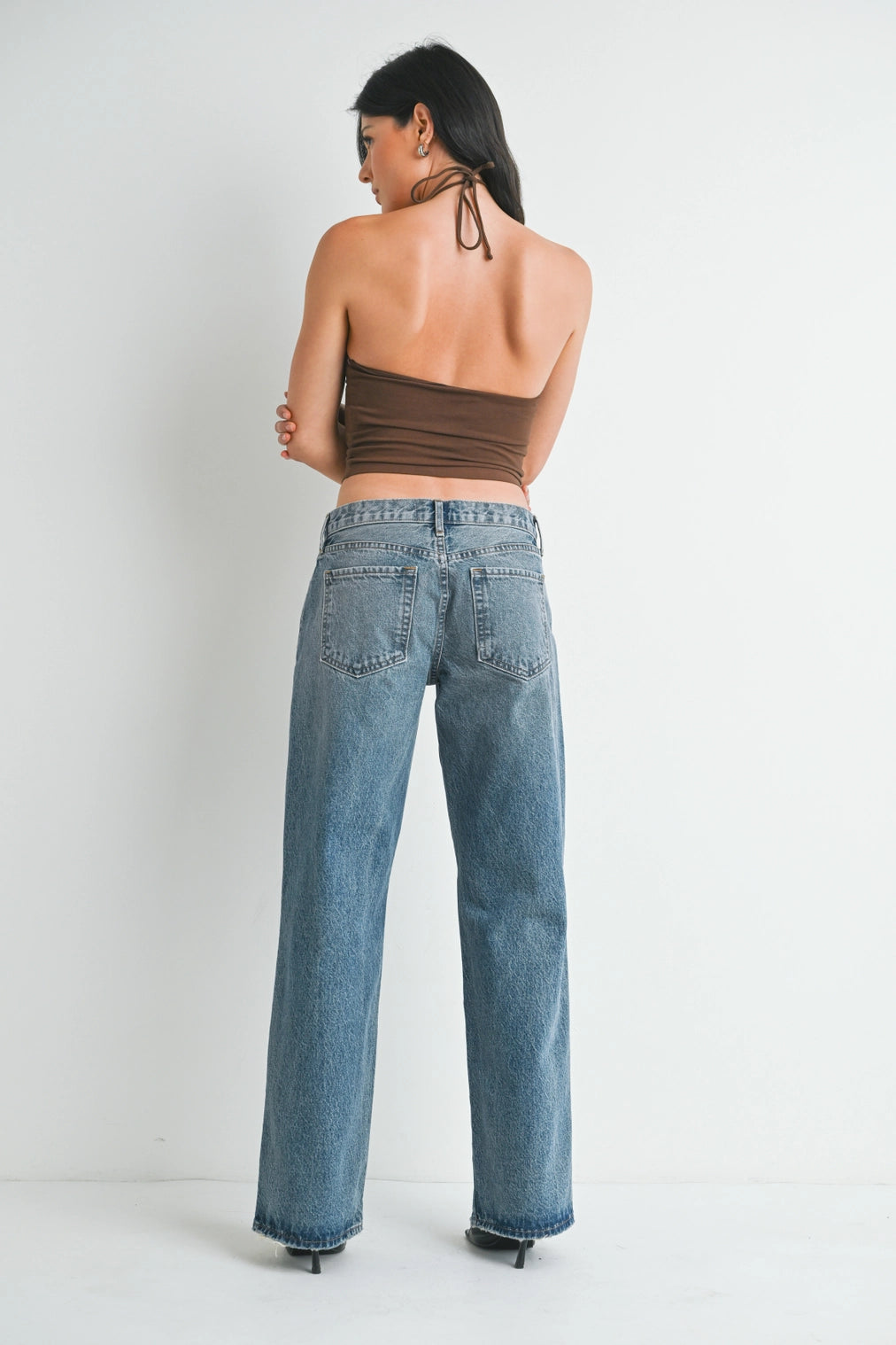 Low Rise Slouchy Denim | Medium Wash