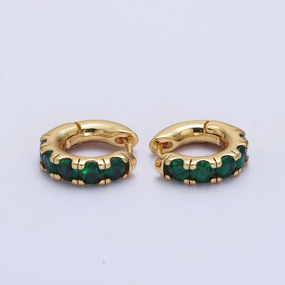 Theo Hoops | Emerald CZ