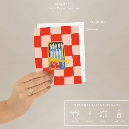 Sardines Birthday Card