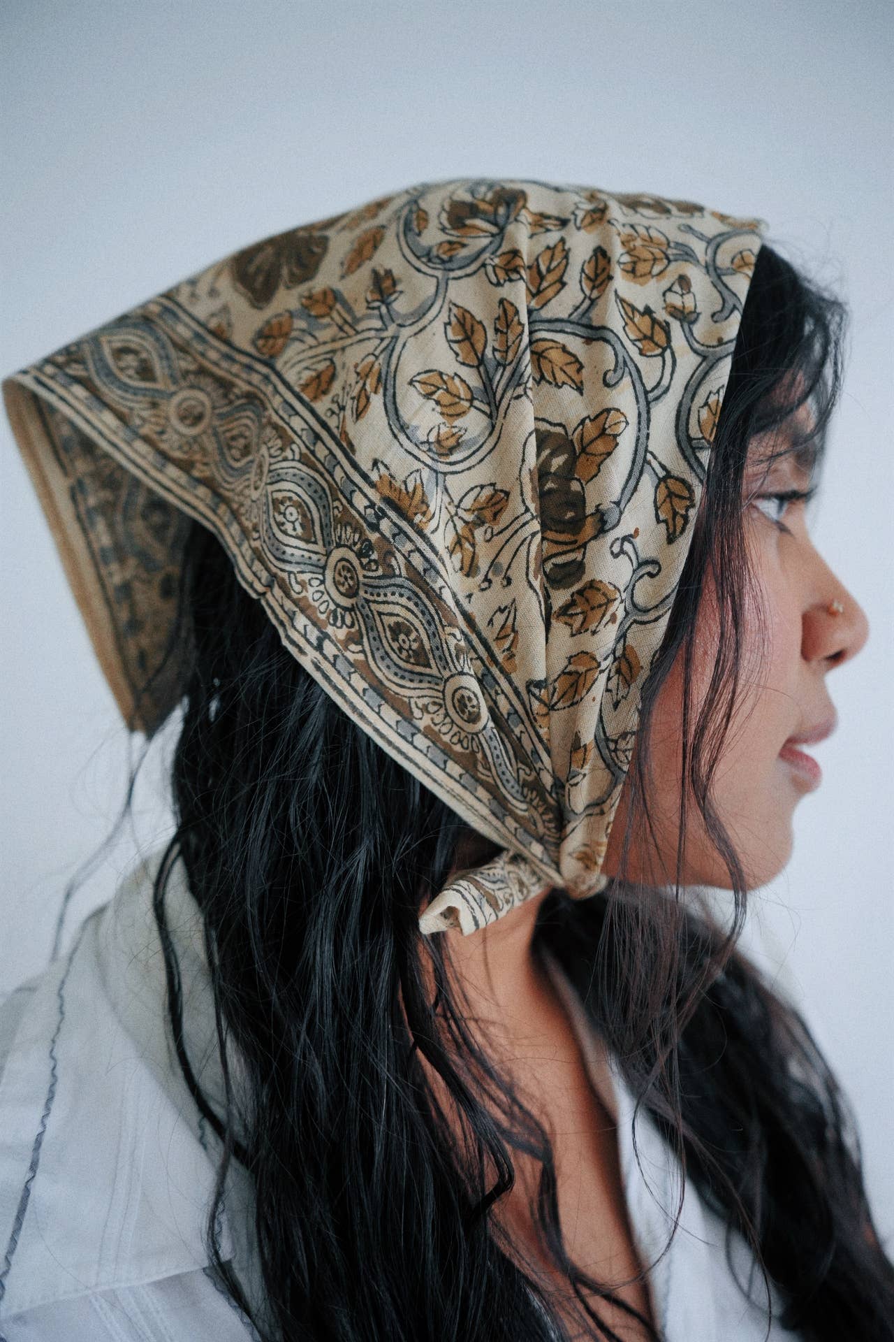 Kalamkari Cotton Bandana | Arabian Jasmine