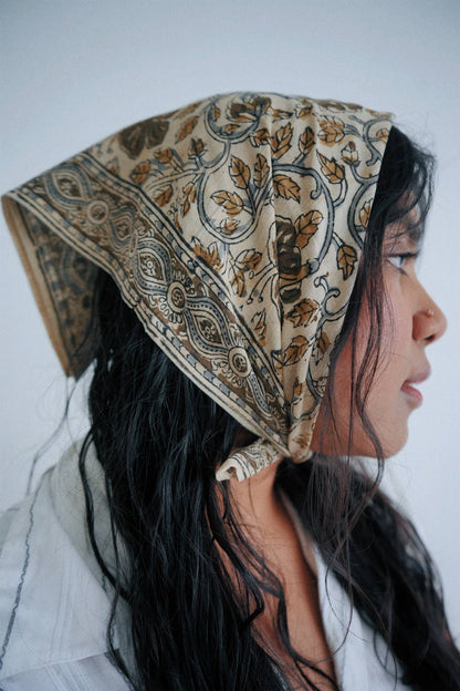 Kalamkari Cotton Bandana | Arabian Jasmine
