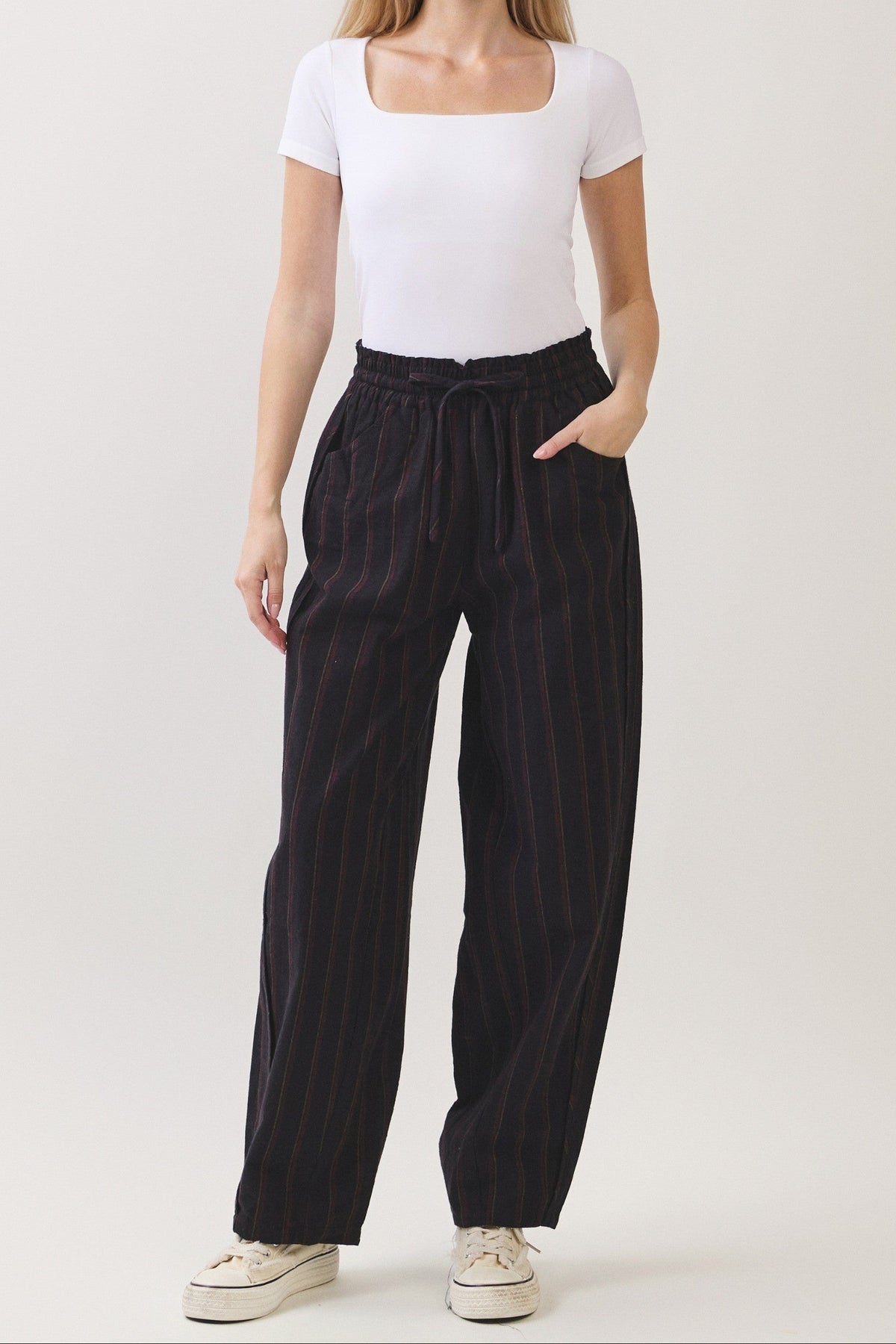 Wide-Leg Trousers | Black