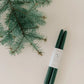 Beeswax Dipped Candles | Forest Green