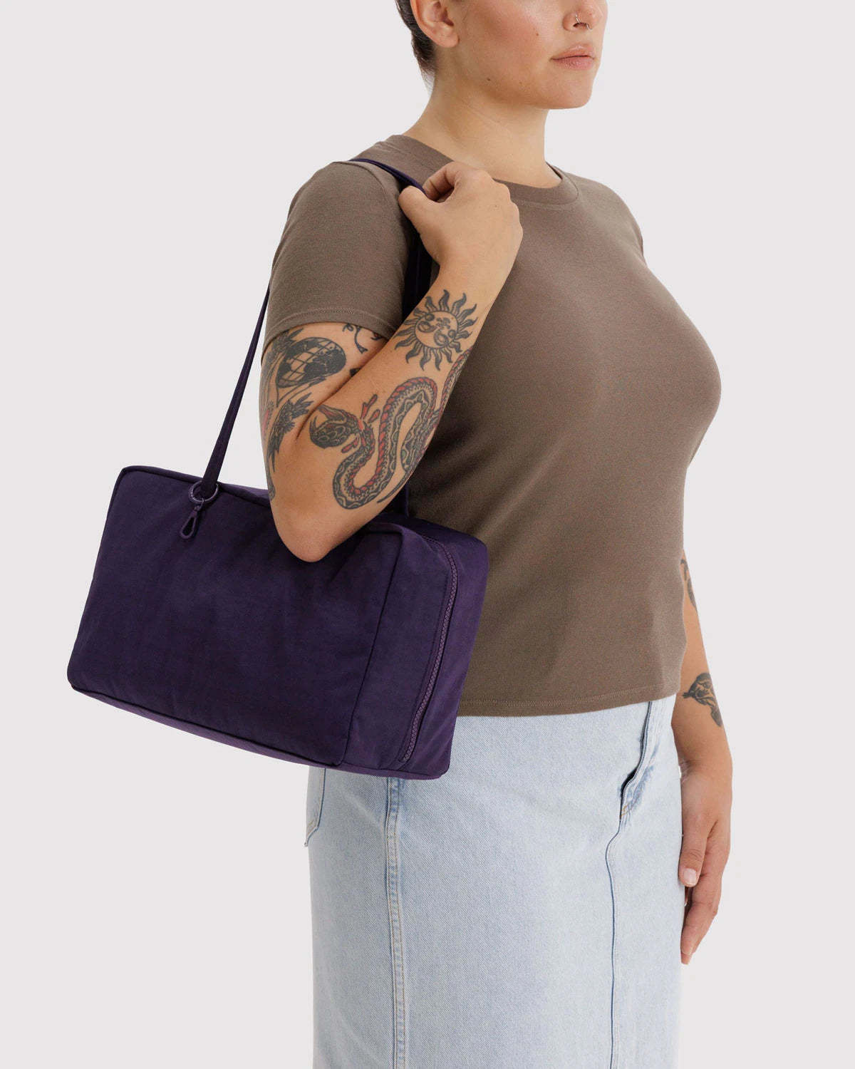 Medium Nylon Bowler Bag | Fig