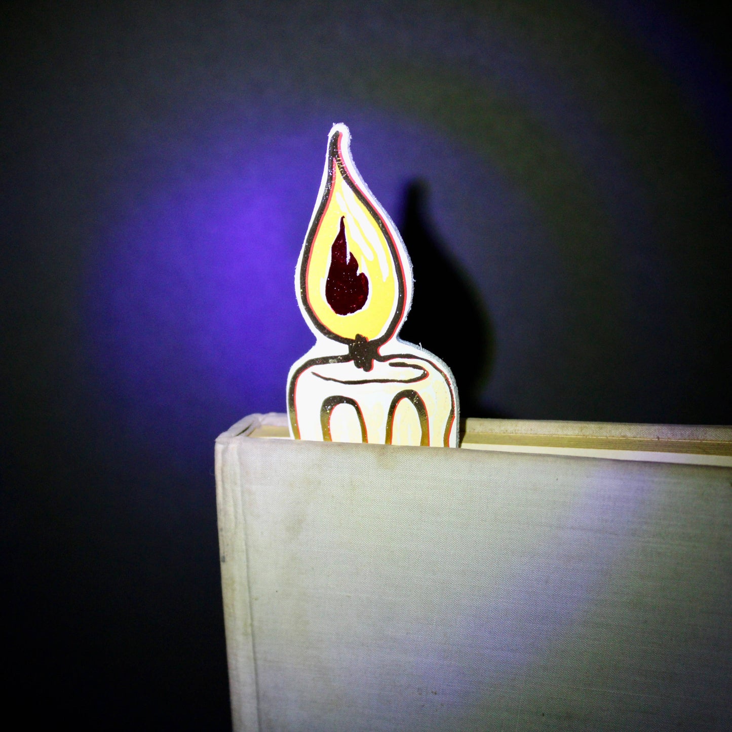 Candle Bookmark: Pale Pink