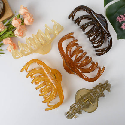 Transparent French Hair Claw | Butter