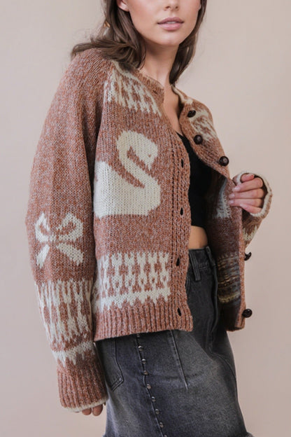 You're The Swan For Me Cardigan