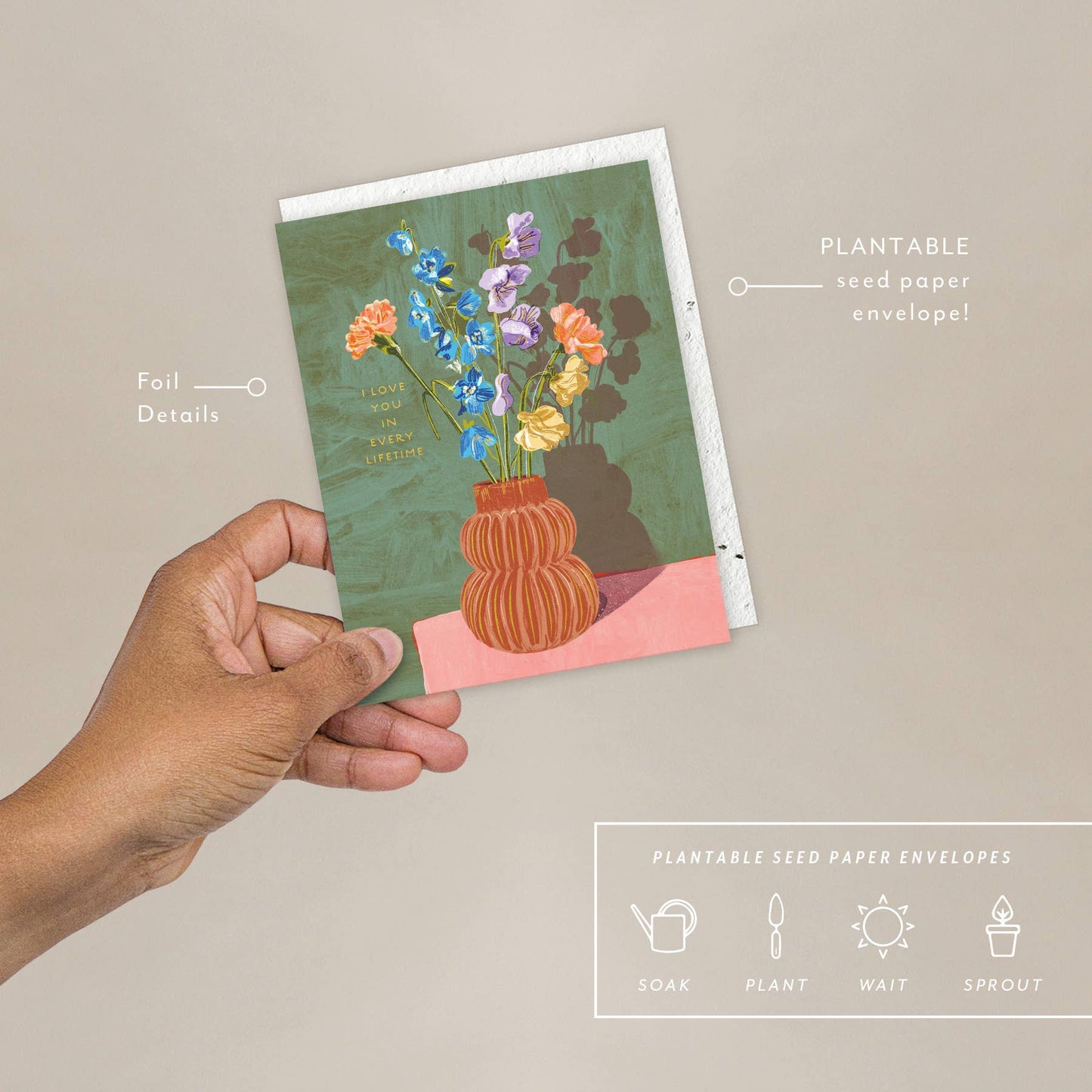 Sweet Days Vase Card